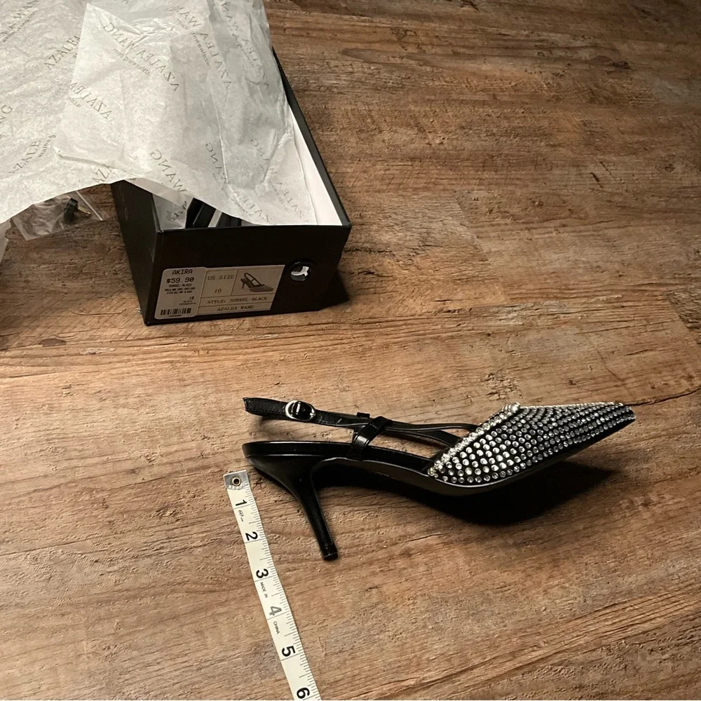 Black Rhinestone Heels - Picture 8 of 8